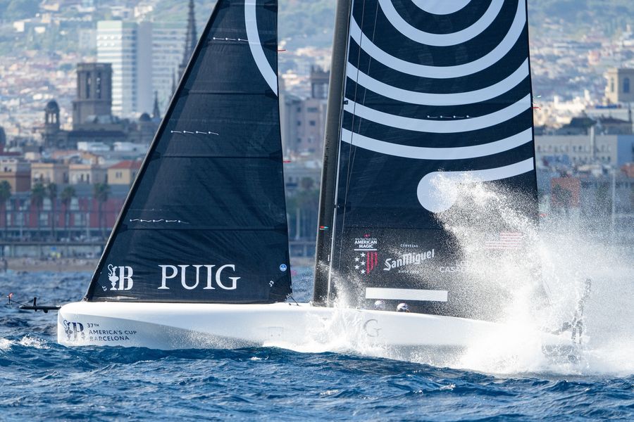 October 05, 2024. 37th America’s Cup -Puig Women's America's Cup, Qualifying - Group A. NYYC American Magic Women's Team Photo Credit: AC37 media
