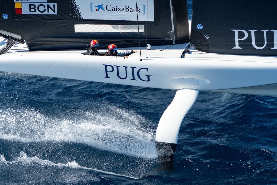 October 08, 2024. Puig Women's America's Cup, Qualifying - Group A. Sail Team BCN Women. Photo Credit: AC37 media
