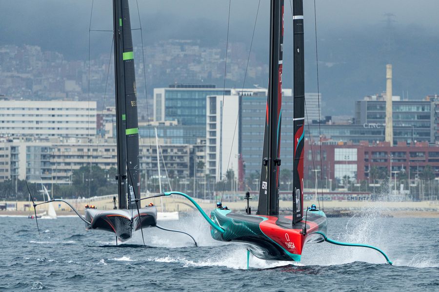 October 12, 2024. Louis Vuitton 37th America's Cup, Race Day 1. Photo Credit: AC37 media