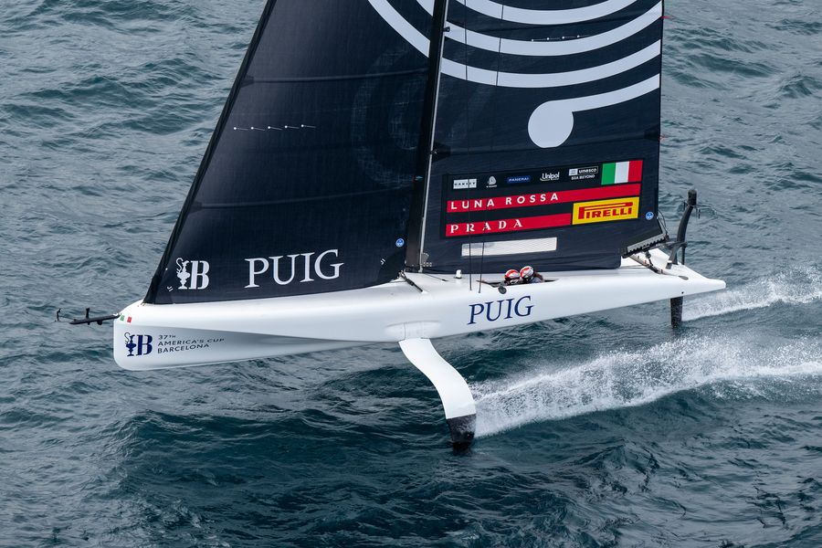 October 12, 2024. 37th America’s Cup -Puig Women's America's Cup, Race Day 6 - Final. Luna Rossa Prada Pirelli Women's TeamPhoto Credit: AC37 media