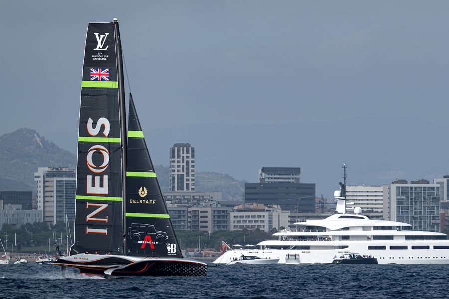 October 13, 2024. Louis Vuitton 37th America's Cup, Race Day 2. INEOS BRITANNIA Photo Credit: AC37 media