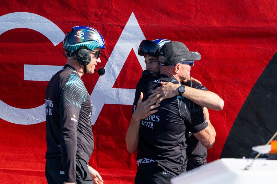 October 19, 2024. Louis Vuitton 37th America's Cup, Race Day 6, Race 9. EMIRATES TEAM NEW ZEALAND, Winners of the America's Cup. Photo Credit: AC37 media