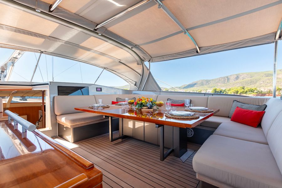 40m Abeking sailing yacht 4K gets fresh interior