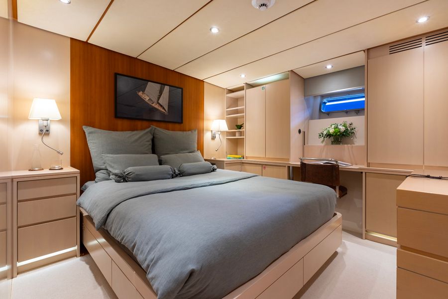 40m Abeking sailing yacht 4K gets fresh interior