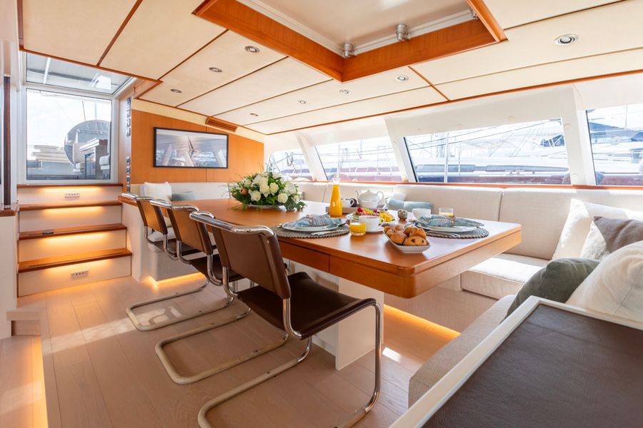 40m Abeking sailing yacht 4K gets fresh interior
