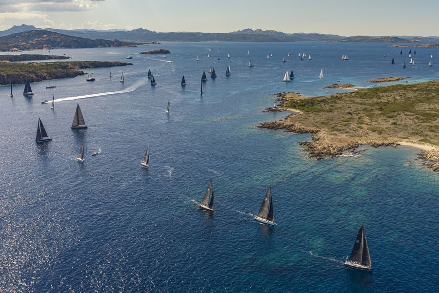 A record 170-boat Swan fleet gathers at Porto Cervo for the Rolex Swan Cup 2026. Photo: Rolex/Studio Borlenghi