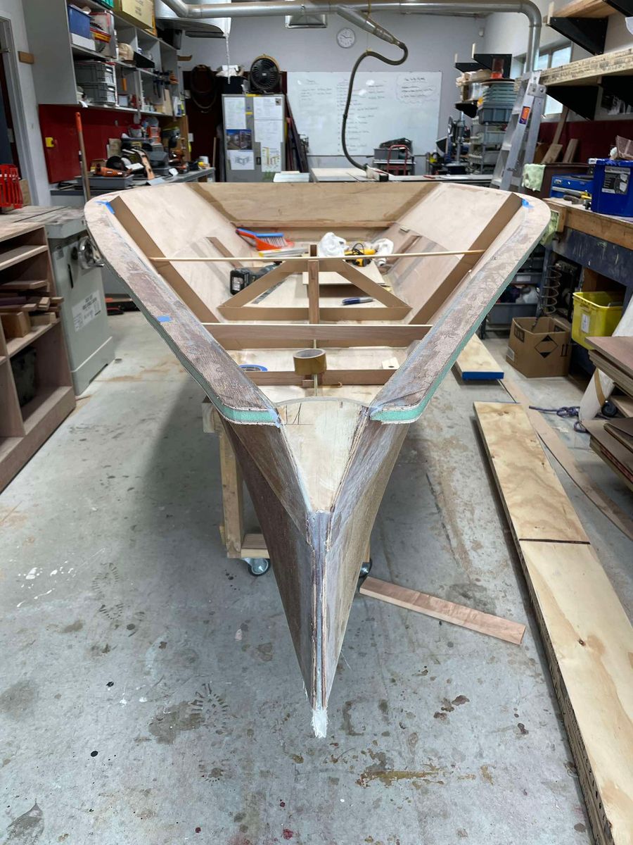 The structure comes together. Photo credit: Cameron Allen