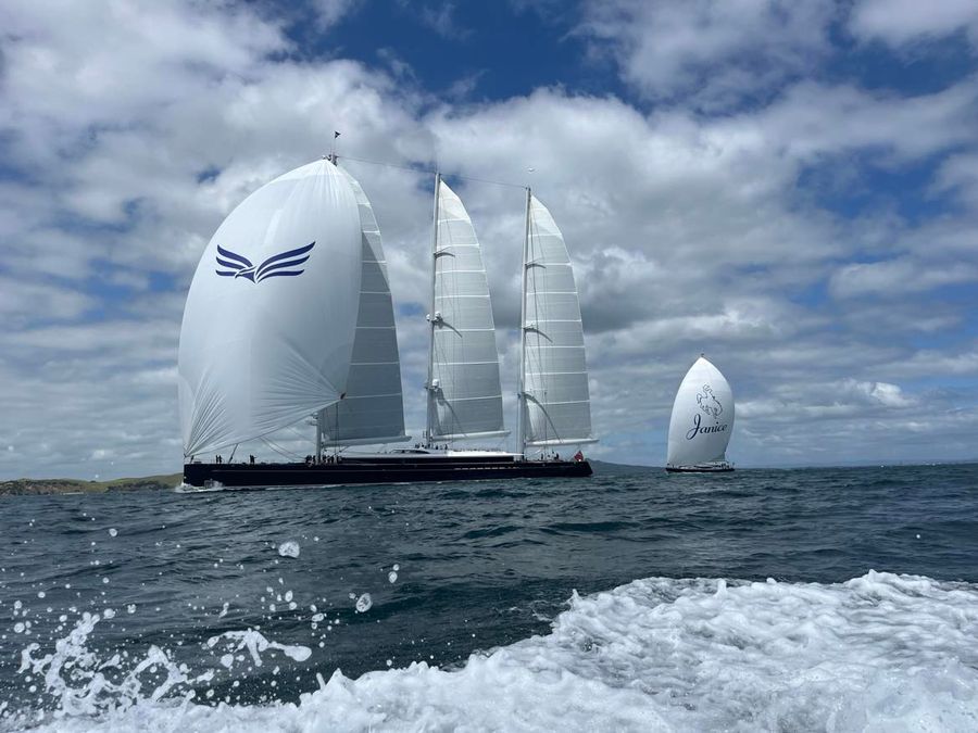 Janice of Wyoming and Sea Eagle battle it out on the Hauraki Gulf / Boating New Zealand