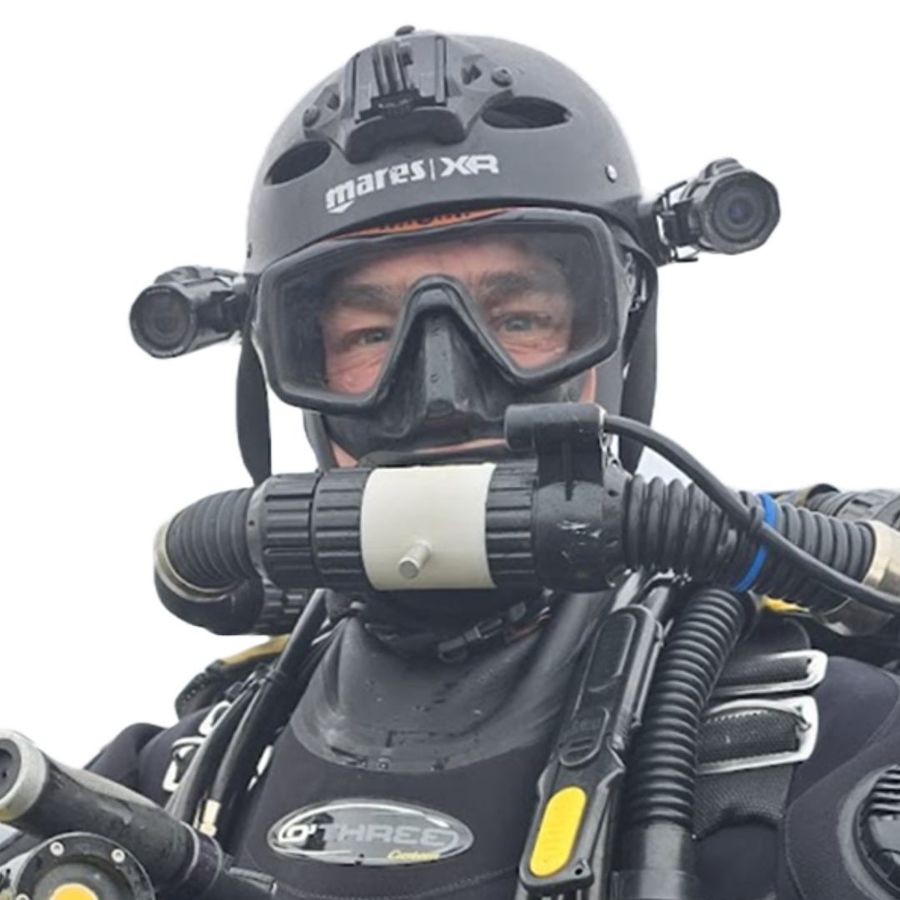 Deep wreck diver Dom Robinson. Photo credit: Facebook/Dom Robinson
