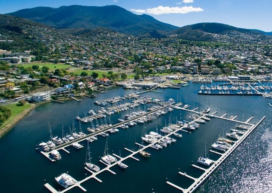 Freedom Boat Club lands in Hobart with a Rayglass 2350 on the Derwent, 15 July 2026