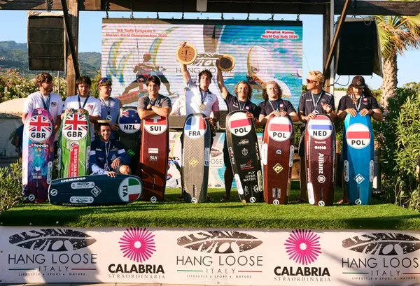 Toby Wigglesworth finished in the top 10 overall at the Formula Kite Youth Europeans in Italy.