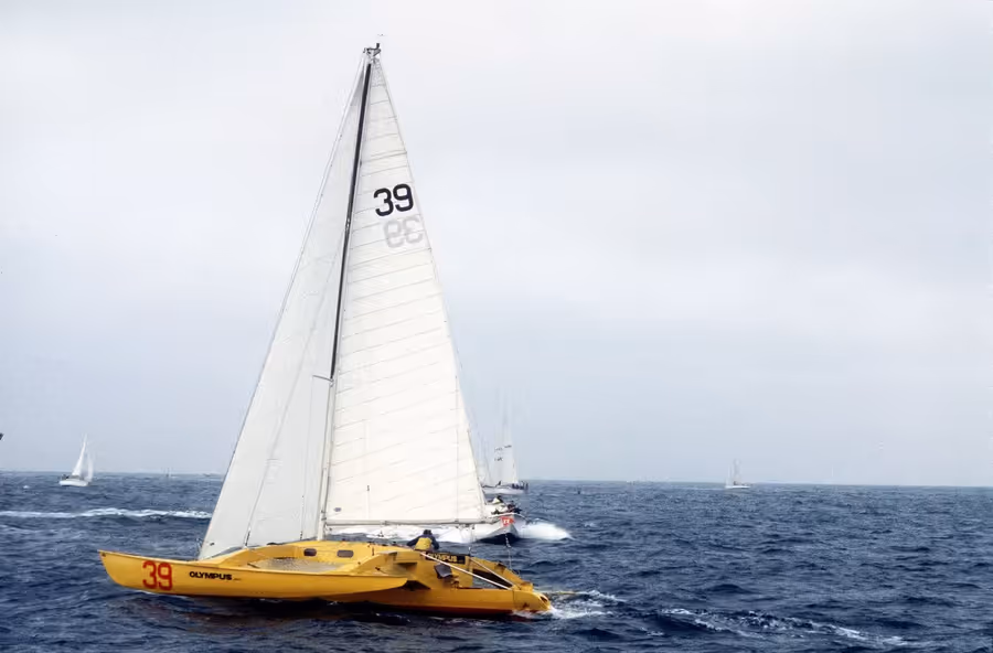 Olympus racing in the 1978 Route du Rhum