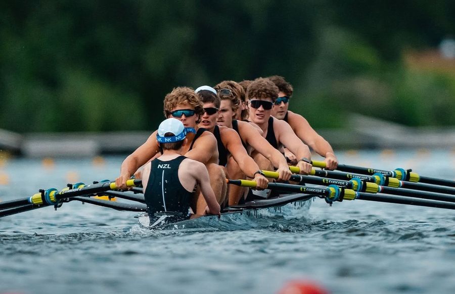 NZ men's eight hold off Australia by 0.08 seconds to claim U23 bronze, 26 July 2026