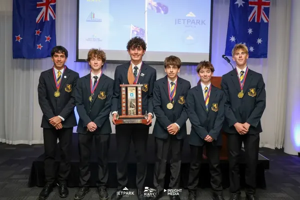 Auckland Grammar School sailing under the leadership of captain Tom Pilkington