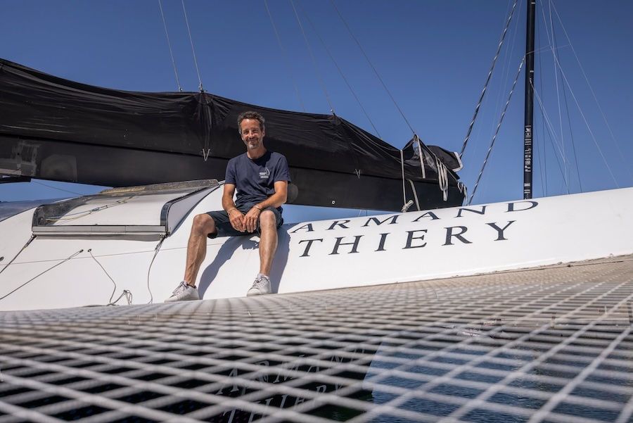 Louis Burton aboard Armand Thiery @ Armand Thiery
