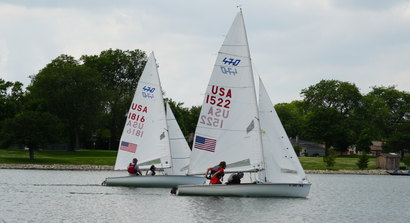 Pawliks win 11-race 470 regatta on Illinois lake born from a motorway dig, 15 June 2026