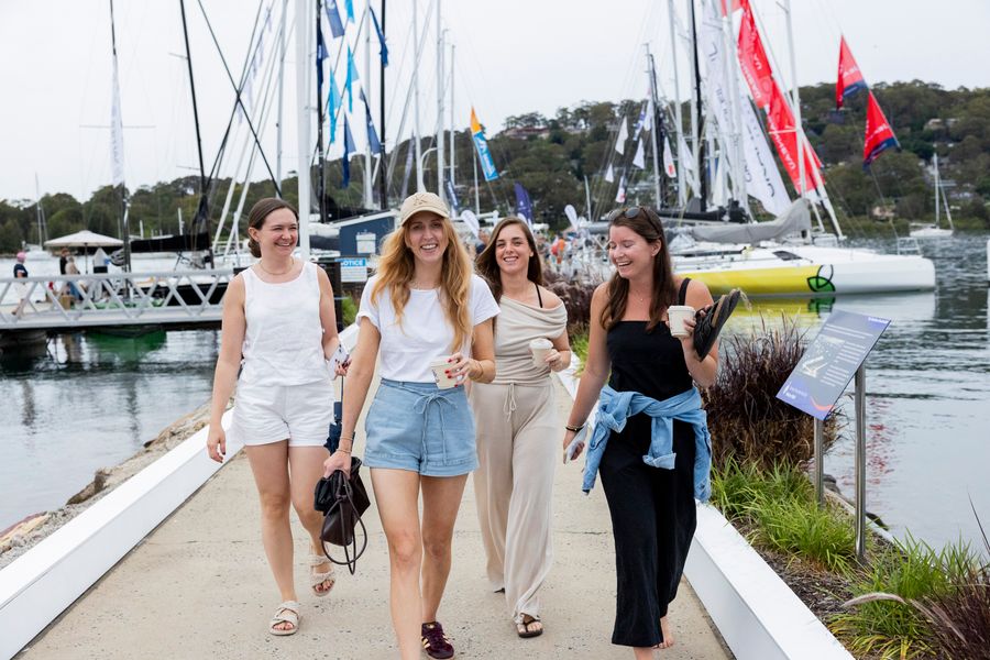 A group at the Sail Expo in 2025