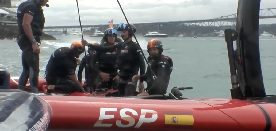 A disappointed Spain; there can only be one winner / SailGP