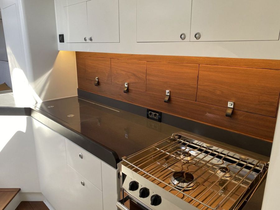 A well-appointed galley