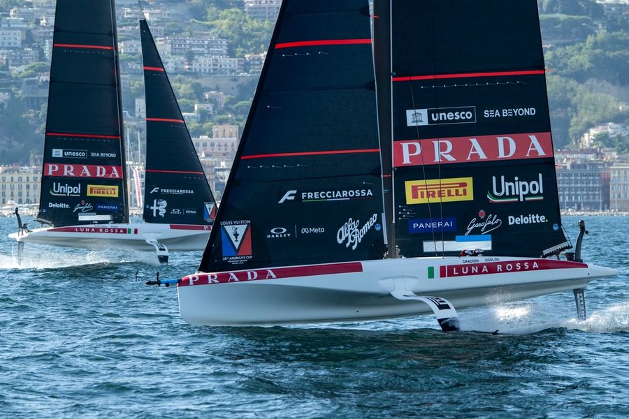 Luna Rossa dominates Naples practice as Kiwis hit start-line snags, 25 September 2026
