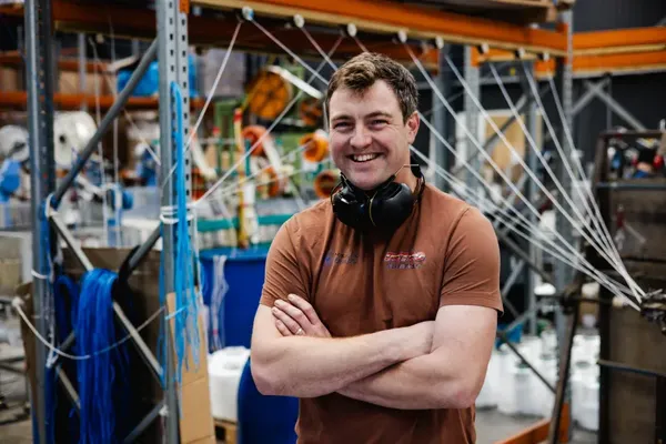 Andrew McFarlane runs Nautilus Braids from his Rolleston base, just outside Christchurch