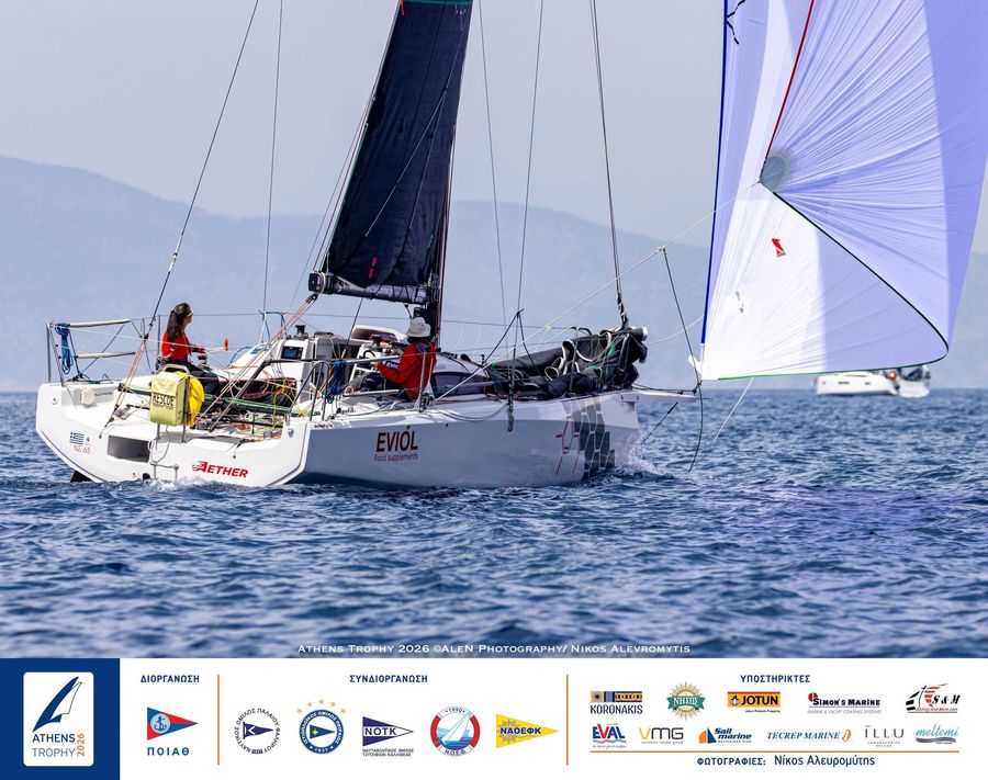 The Dehler 30, Aether, in the Athens Trophy 2026 ©Nikos Alevromytis