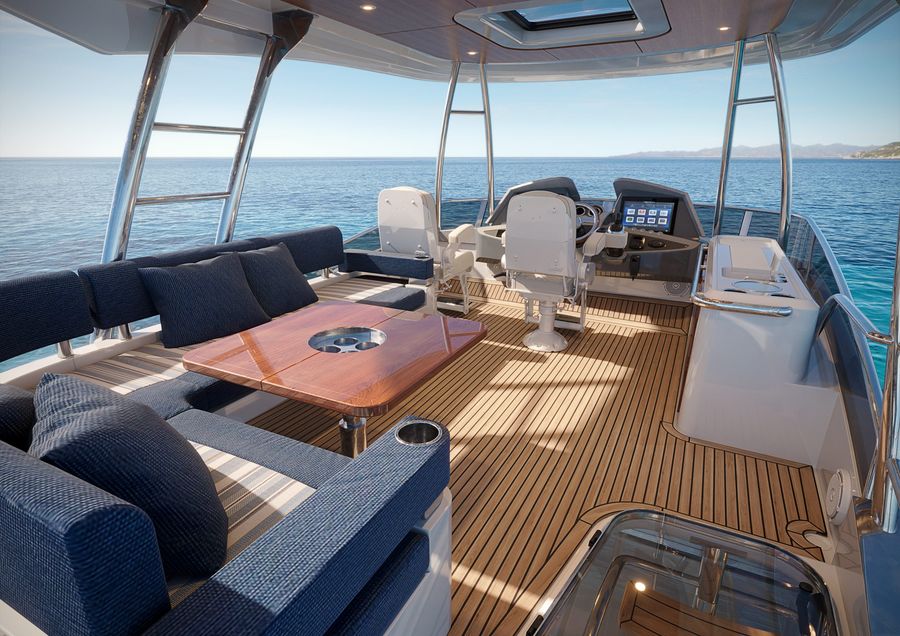 Riviera unveils Belize 55 Daybridge at Newport debut show, 15 September 2026
