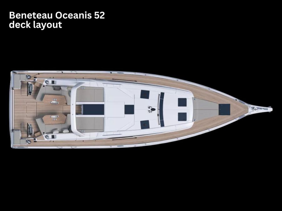 Beneteau Oceanis 52 deck layout // Image credit: Beneteau