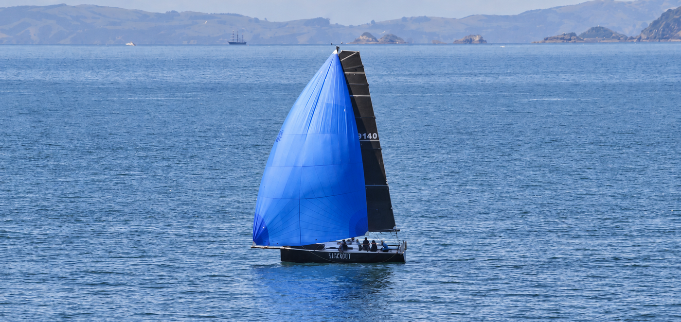 Blackout in the 2026 PIC Coastal Classic. Just off the Whangaparaoa Peninsula.