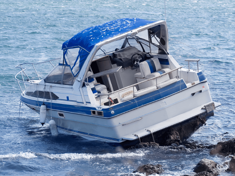 Boat in trouble