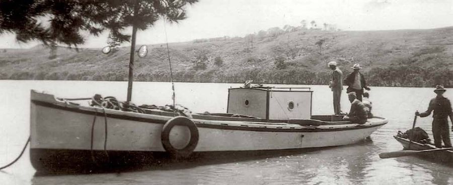 It would be prime time to <a href="https://www.boatingnz.co.nz/2023/11/eary-kaipara-the-boats-of-the-bennetts-of-port-albert/">read our 2023 article</a> on early boating on the Kaipara Harbour, and its relation to the Boats of the Bennetts of Port Albert. (Belle. Albertland Heritage Museum).