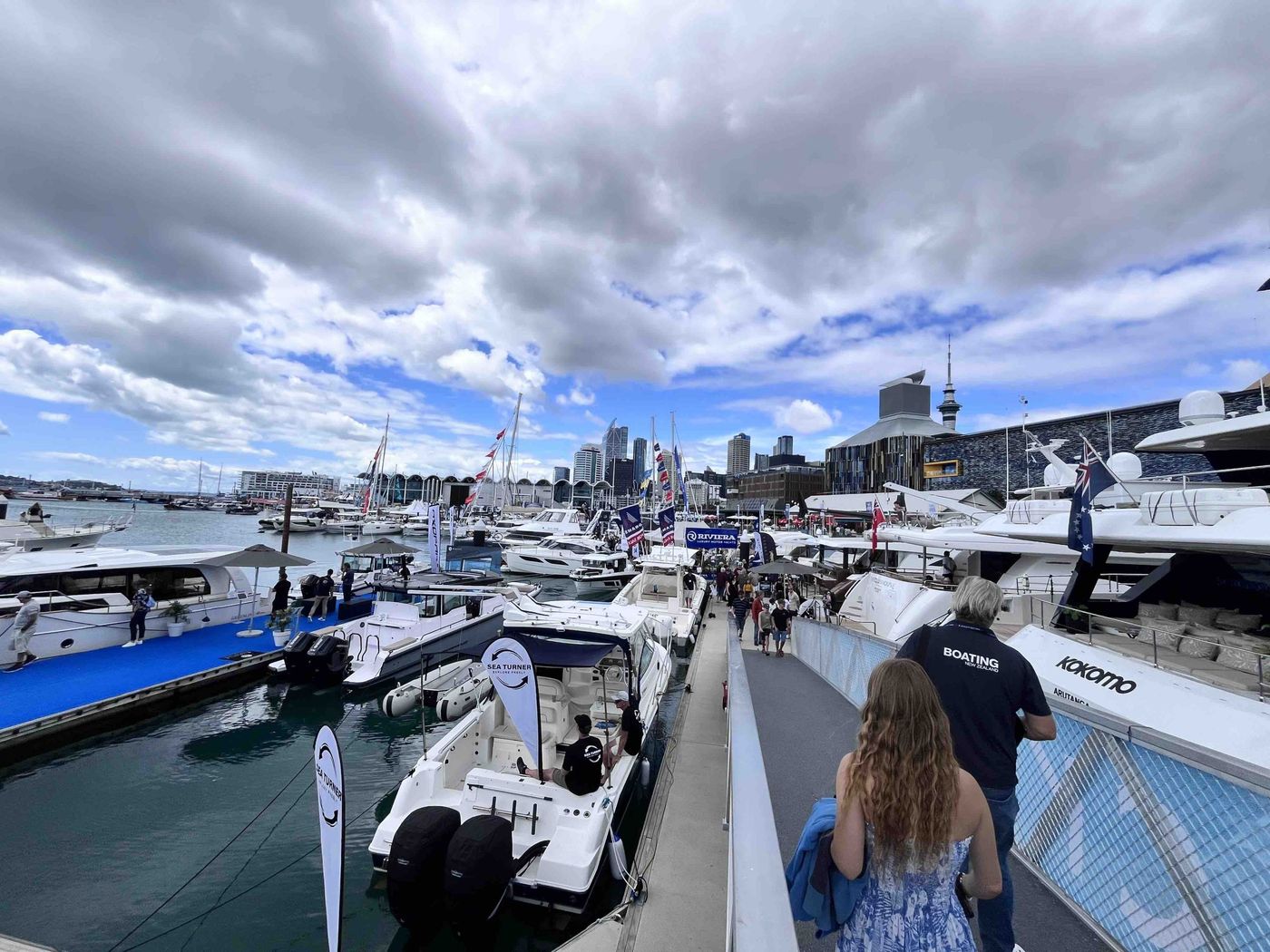 The Auckland Boat Show 2025 from the entry Pier