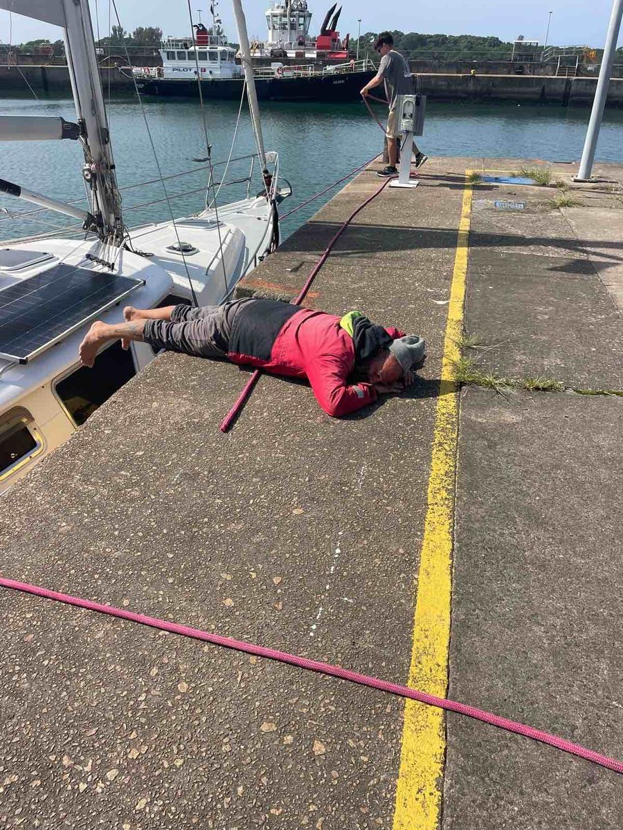 Yep, kissing the ground on arrival!