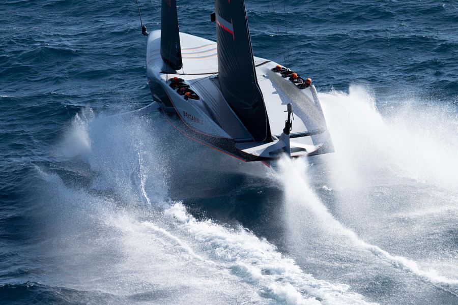 Brittania under sail
