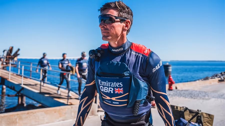 Dylan Fletcher comes off the water after a training session in Pensacola
