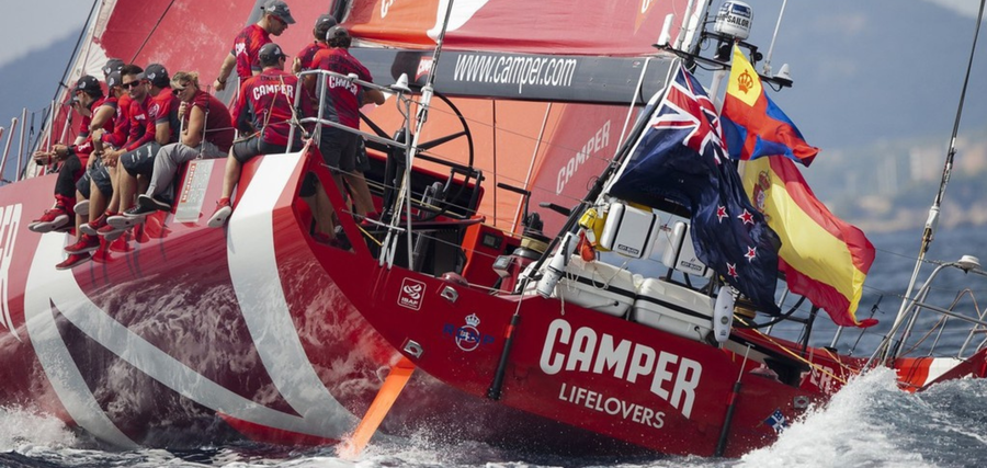 CAMPER with ETNZ arrives into Palma, Spain, ahead of the start of the Volvo Ocean Race 2011-2012. 