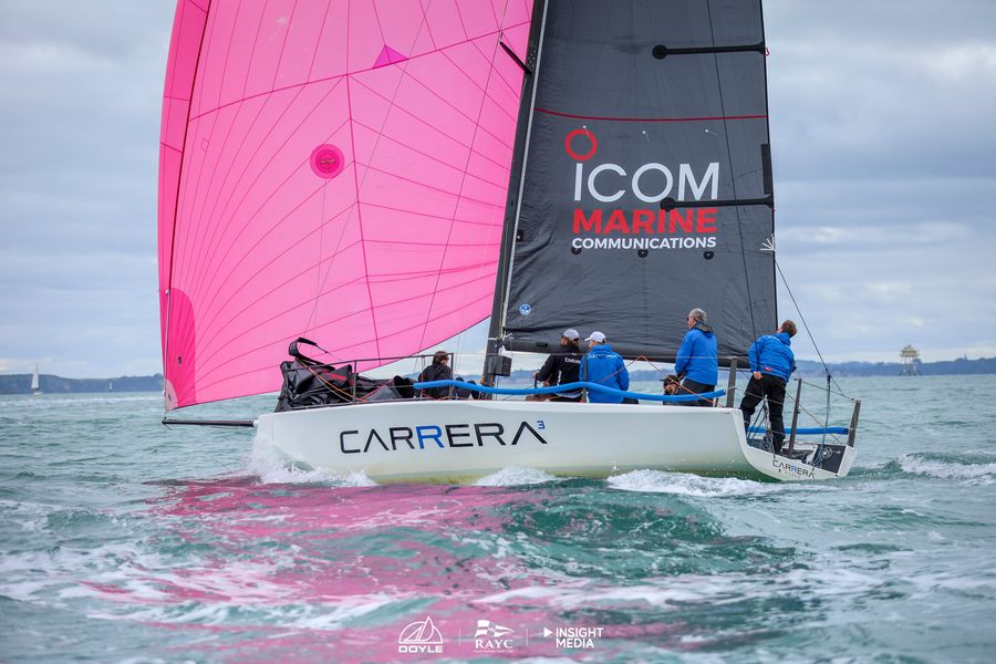 Carrera 3, John Meadowcroft's McConaghy MC31, at the start of the 2026 Roy McDell Yacht Race.