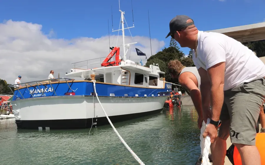 Commercial-fisherman-Nat-Davey-seen-here-at-the-launch-of-the-vessel-Manakai-says-Annette-Hall-is-like-a-mum-to-Far-North-fishers.-Photo-Peter-de-Graaf-.webp
