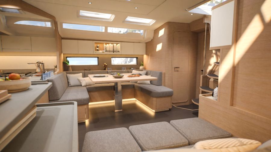 Dufour 54 saloon. Photo credit: supplied