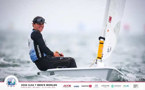 Caleb Armit was one of three Kiwis in the gold fleet and finished 33rd overall