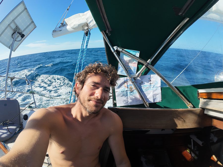 Golden Globe Race skipper Daniel Pinsky (07 - Israel) sailing Baba 35 ‘Exodus’
