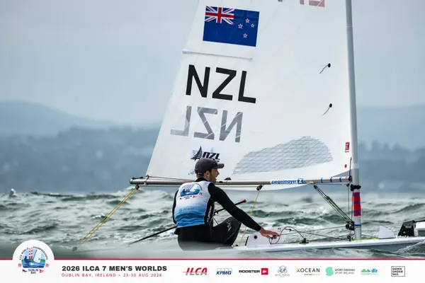 Tom Saunders in action on the water