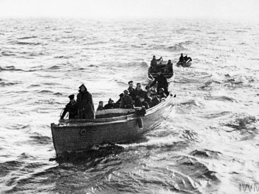 Three of the armada of 'little ships' which brought the men of the BEF from the shores in and around Dunkirk, to the safety of British warships and other vessels, DUNKIRK 1940. <a href="https://www.iwm.org.uk/corporate/privacy-copyright">Image: IWM (HU 41241)</a>
