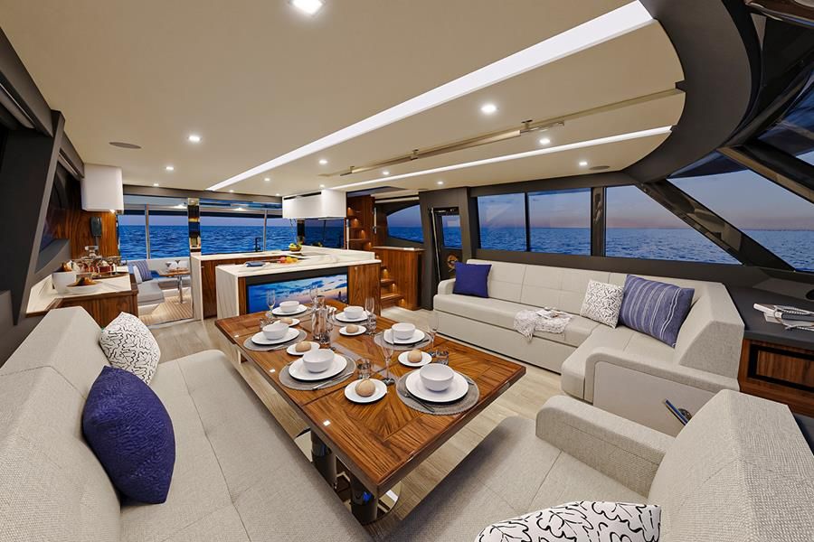 Delight in all the refinements and comfort of the saloon. A private retreat and inspiring place to unwind