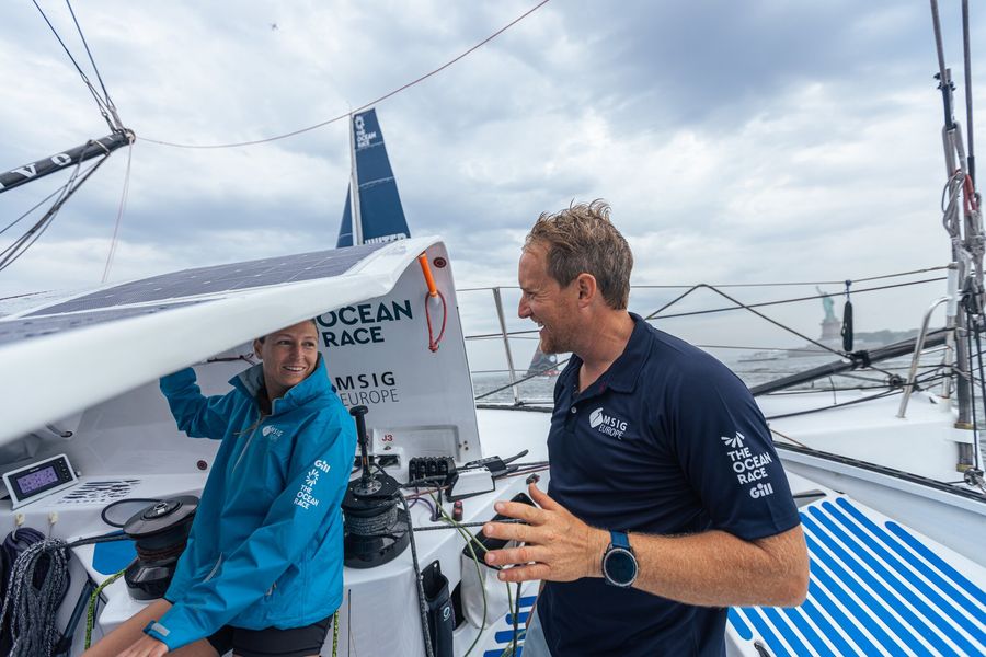 Departure from New York City for the The Ocean Race Atlantic, on board MSIG Europe.