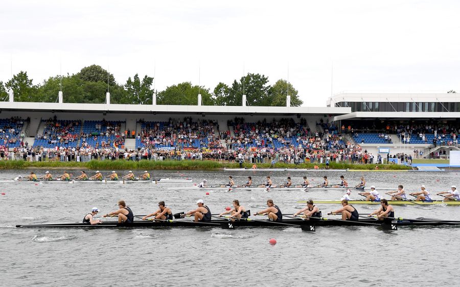 NZ men's eight hold off Australia by 0.08 seconds to claim U23 bronze, 26 July 2026