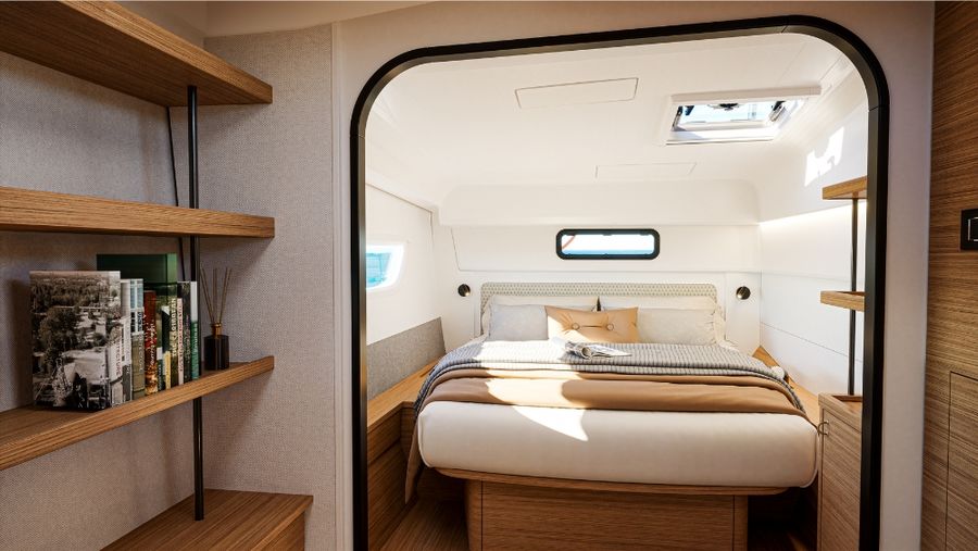 Spacious cabins are ideal of relaxation and stress-free living. The Excess 13 comes in a three or four cabin model.