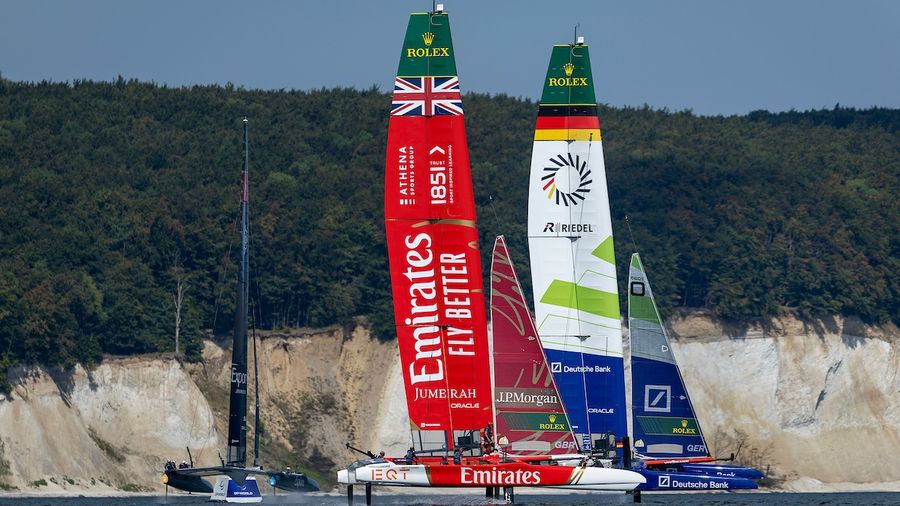 Emirates GBR and Germany go head to head in practice racing at Sassnitz