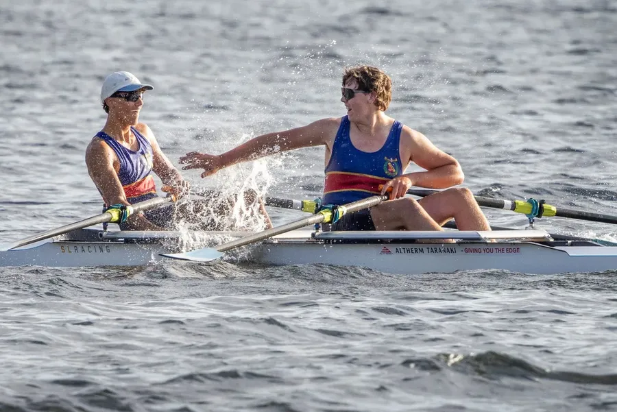 Francis Douglas Memorial High School win their school's first ever Maadi Regatta medal. Photo credit: Sharron Bennett Photography