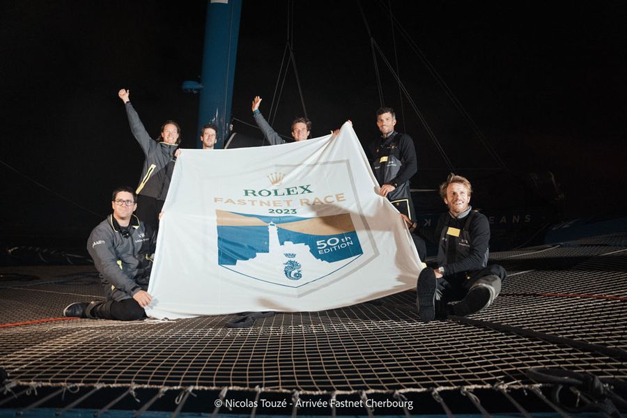Its not unusual for Lazartigue to win - here is the boat winning the 2023 Fastnet Race